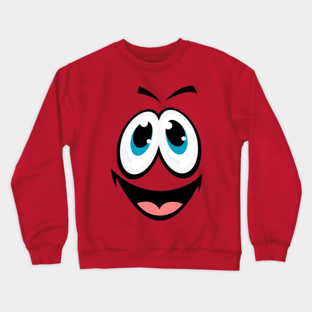 funny emoji cartoon face Crewneck Sweatshirt by MNZStar